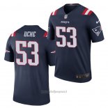 Maglia NFL Gold Legend New England Patriots Josh Uche 2020 Blu Color Rush