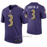 Maglia NFL Legend Baltimore Ravens Robert Griffin Iii Viola Color Rush