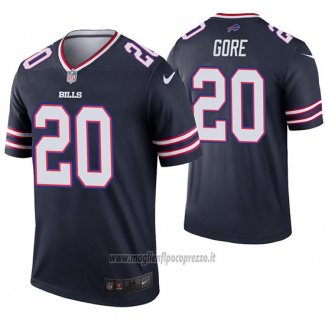 Maglia NFL Legend Buffalo Bills 20 Frank Gore Inverted Blu