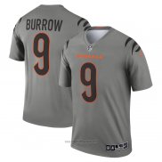 Maglia NFL Legend Cincinnati Bengals Joe Burrow Inverted Grigio
