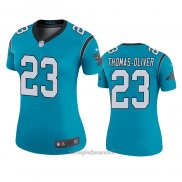 Maglia NFL Legend Donna Carolina Panthers Stantley Thomas-Oliver Blu Color Rush