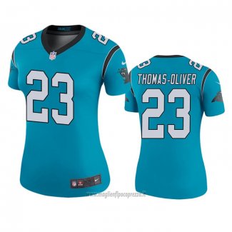 Maglia NFL Legend Donna Carolina Panthers Stantley Thomas-Oliver Blu Color Rush