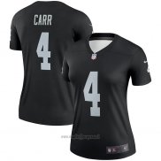 Maglia NFL Legend Donna Las Vegas Raiders Derek Carr Nero