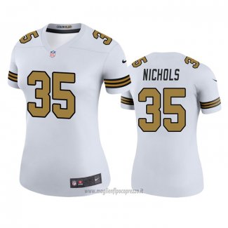 Maglia NFL Legend Donna New Orleans Saints Deatrick Nichols Bianco Color Rush