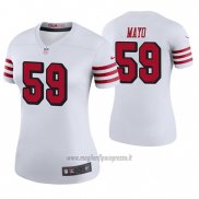 Maglia NFL Legend Donna San Francisco 49ers David Mayo Bianco Color Rush