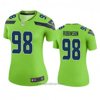 Maglia NFL Legend Donna Seattle Seahawks Alton Robinson Verde