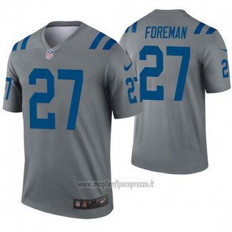 Maglia NFL Legend Indianapolis Colts 27 D'onta Foreman Inverted Grigio
