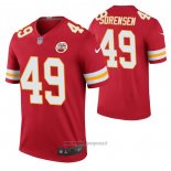 Maglia NFL Legend Kansas City Chiefs 49 Daniel Sorensen Color Rush Rosso