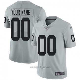 Maglia NFL Legend Las Vegas Raiders Personalizzate Inverted Grigio