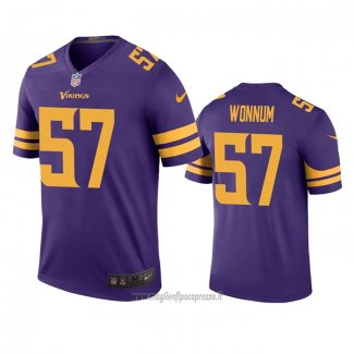 Maglia NFL Legend Minnesota Vikings D.j. Wonnum Viola Color Rush
