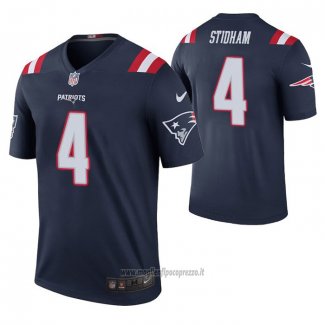 Maglia NFL Legend New England Patriots Legend Jarrett Stidham Color Rush Blu