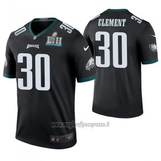 Maglia NFL Legend Philadelphia Eagles Corey Clement Nero Super Bowl Lii Champions Color Rush