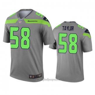 Maglia NFL Legend Seattle Seahawks Darrell Taylor Inverted Grigio