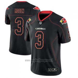Maglia NFL Limited Arizona Cardinals Josh Rosen Nero Color Rush 2018 Lights Out