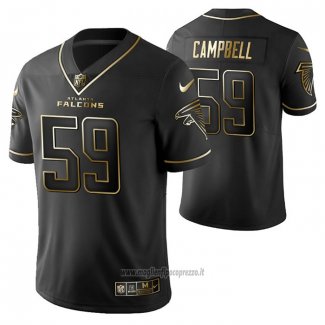 Maglia NFL Limited Atlanta Falcons De'vondre Campbell Golden Edition Nero