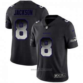 Maglia NFL Limited Baltimore Ravens Jackson Smoke Fashion Nero