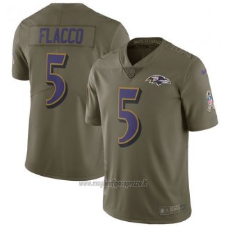 Maglia NFL Limited Bambino Baltimore Ravens 5 Flacco Verde
