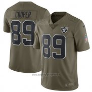 Maglia NFL Limited Bambino Las Vegas Raiders 89 Cooper 2017 Salute To Service Verde