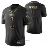Maglia NFL Limited Carolina Panthers Cam Newton Golden Edition Nero