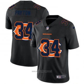 Maglia NFL Limited Chicago Bears Payton Logo Dual Overlap Nero