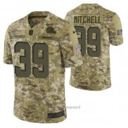Maglia NFL Limited Cleveland Browns 39 Terrance Mitchell 2018 Salute To Service Camuffamento