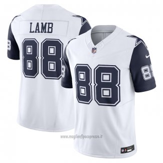 Maglia NFL Limited Dallas Cowboys Ceedee Lamb Vapor F.u.s.e. Bianco