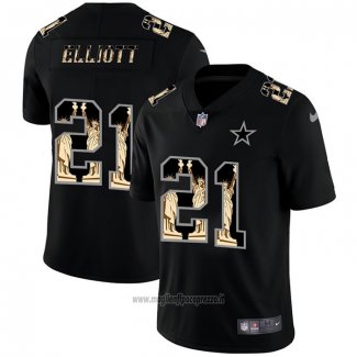 Maglia NFL Limited Dallas Cowboys Elliott Statue Of Liberty Fashion Nero