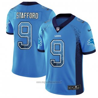 Maglia NFL Limited Detroit Lions Stafford Rush Drift Fashion Blu