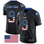 Maglia NFL Limited Detroit Lions Stafford Rush USA Flag Nero