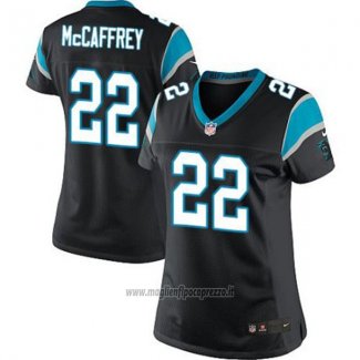 Maglia NFL Limited Donna 22 Christian Mccaffrey Carolina Panthers Alternate Nero