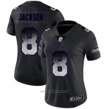 Maglia NFL Limited Donna Baltimore Ravens Jackson Smoke Fashion Nero