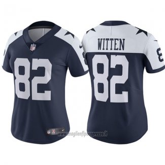 Maglia NFL Limited Donna Dallas Cowboys 82 Jason Witten Blu Vapor Untouchable Rush