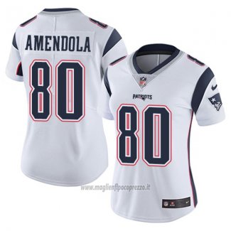Maglia NFL Limited Donna New England Patriots 80 Amendola Bianco