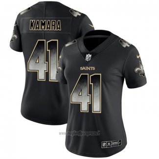 Maglia NFL Limited Donna New Orleans Saints Kamara Smoke Fashion Nero