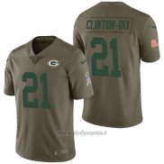 Maglia NFL Limited Green Bay Packers 21 Ha Ha Clinton Dix 2017 Salute To Service Verde