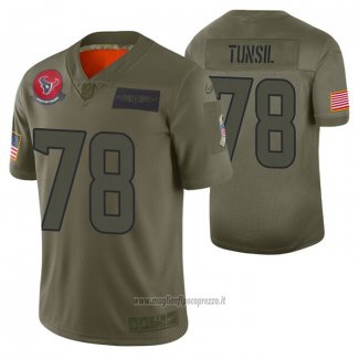 Maglia NFL Limited Houston Texans Laremy Tunsil 2019 Salute To Service Verde