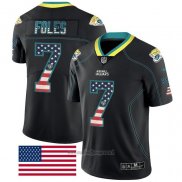 Maglia NFL Limited Jacksonville Jaguars Foles Rush USA Flag Nero