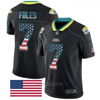Maglia NFL Limited Jacksonville Jaguars Foles Rush USA Flag Nero