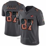 Maglia NFL Limited Kansas City Chiefs Kelce Retro Flag Nero