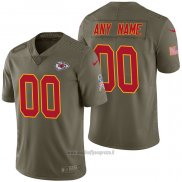 Maglia NFL Limited Kansas City Chiefs Personalizzate 2017 Salute To Service Verde
