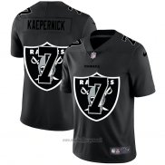 Maglia NFL Limited Las Vegas Raiders Kaepernick Logo Dual Overlap Nero