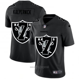 Maglia NFL Limited Las Vegas Raiders Kaepernick Logo Dual Overlap Nero