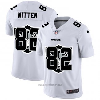 Maglia NFL Limited Las Vegas Raiders Witten Logo Dual Overlap Bianco