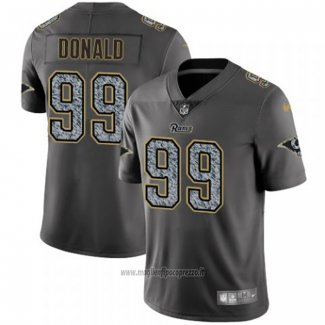 Maglia NFL Limited Los Angeles Rams Donald Static Fashion Grigio