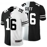 Maglia NFL Limited Los Angeles Rams Goff Black White Split