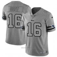 Maglia NFL Limited Los Angeles Rams Goff Team Logo Gridiron Grigio