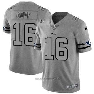 Maglia NFL Limited Los Angeles Rams Goff Team Logo Gridiron Grigio