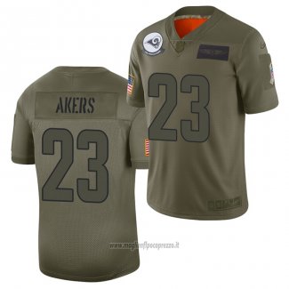 Maglia NFL Limited Los Angeles Rams Cam Akers 2019 Salute To Service Verde