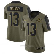 Maglia NFL Limited Miami Dolphins Dan Marino 2021 Salute To Service Retired Verde