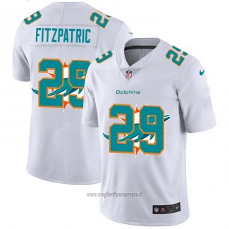 Maglia NFL Limited Miami Dolphins Fitzpatric Logo Dual Overlap Bianco